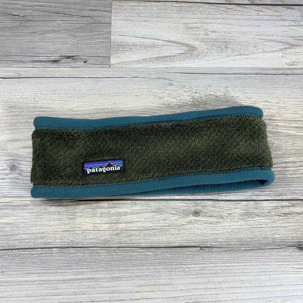 Patagonia Women's Re-Tool Fleece Headband Blue Green - Wavy Blue, Tide Blue